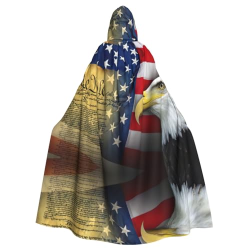 DEXNEL American Eagle Unisex Kapuzenmantel für Erwachsene, leicht, für Halloween, Cosplay-Kostüme von DEXNEL