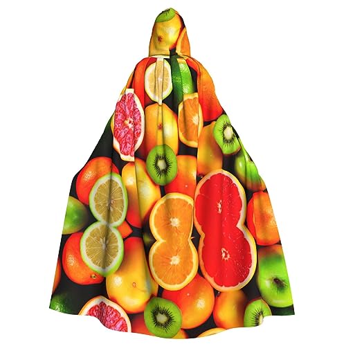 DEXNEL Fresh Fruit Unisex Kapuzenmantel für Erwachsene, leicht, für Halloween, Cosplay-Kostüme von DEXNEL