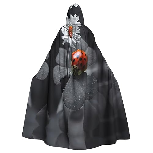 DEXNEL Ladybug Daisy Unisex Kapuzenmantel für Erwachsene, leicht, für Halloween, Cosplay-Kostüme von DEXNEL