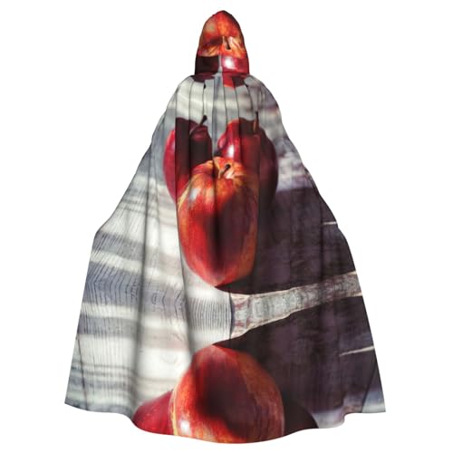 DEXNEL Red Fruit Unisex Kapuzenmantel für Erwachsene, leicht, für Halloween, Cosplay-Kostüme von DEXNEL