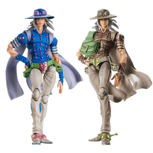 2pcs Gyro Zeppeli Figure JJBA Anime Statue Figuren mit Zubehör Bewegliche Modell PVC Ornamente Desktop Sammlerstücke Geschenk 16cm 2pcs Gyro Zeppeli Figure JJBA Anime Statue Figuren mit Zubehör Bewegliche Modell PVC Ornamente Desktop Sammlerstücke Geschenk 16cm von DEXSHUN