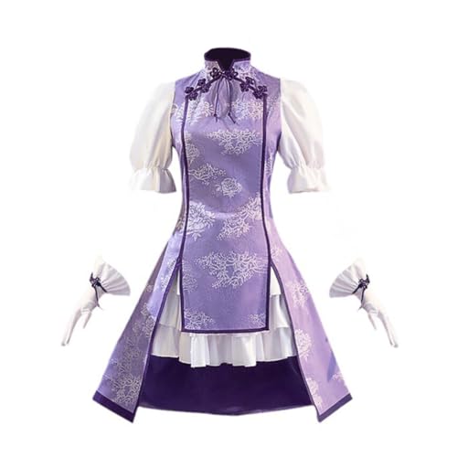 Akemi Homura Cosplay Kostüm Anime Cheongsam Uniform Anzug Komplettset Set für Halloween Karneval Party Dress Up Outfit Akemi Homura Cosplay Kostüm Anime Cheongsam Uniform Anzug Komplettset Set für Halloween Karneval Party Dress Up Outfit von DEXSHUN
