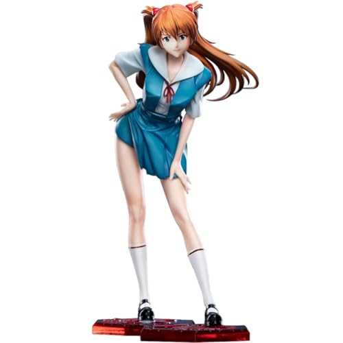 Asuka Langley Soryu Figur Anime Manga Mädchen Asuka Langley Soryu Schuluniform Uniform Modell PVC Größe Anime Statue Desktop Ornament Dekoration Geschenk 30cm Asuka Langley Soryu Figur Anime Manga Mädchen Asuka Langley Soryu Schuluniform Uniform Modell PVC Größe Anime Statue Desktop Ornament Dekoration Geschenk 30cm von DEXSHUN