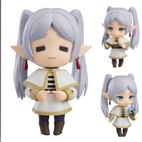 DEXSHUN Anime Figur Frieren Actionfigur Anime Mini Niedlich Modell, Gesicht Austauschbar, Gelenk Beweglich, Teile Abnehmbar, 10cm, PVC, Deskto Dekoration Geschenk Sammlerstück von DEXSHUN