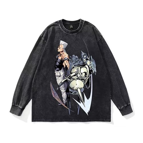 DEXSHUN Anime Manga Sweatshirt Kujo Jotaro Sweatshirt Anime Cosplay Rundhals Sweatshirt Dio Brando Langarm Sweatshirt Unisex Hoodie Casual Langarm Sweatshirts von DEXSHUN