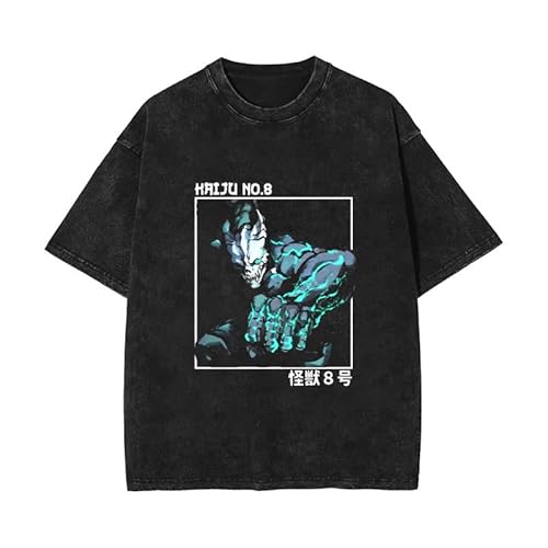 DEXSHUN Anime T-Shirt KAFKA HIBINO Cosplay T-Shirt Anime gedruckt lässig Kurze Ärmel Sommer Rundhalsausschnitt Sport T-Shirt Washed T-Shirt von DEXSHUN