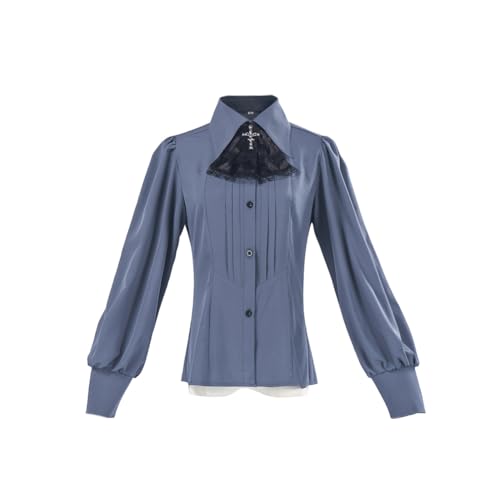 DEXSHUN Gothic Cosplay Shirt Mittelalter Hemd Langarm Gothic Kostüm Innenkleidung Steampunk viktorianisches Top Halloween Karneval Cosplay Party Bühne Show Kostüme DEXSHUN Gothic Cosplay Shirt Mittelalter Hemd Langarm Gothic Kostüm Innenkleidung Steampunk viktorianisches Top Halloween Karneval Cosplay Party Bühne Show Kostüme von DEXSHUN