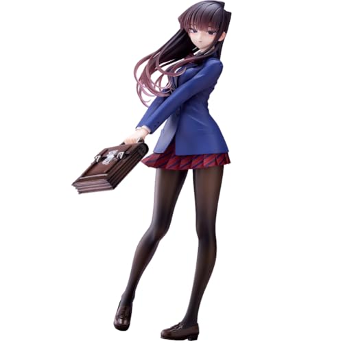 DEXSHUN Komi Can't Communicate Anime Figur, Komi Shoko Stehende Actionfigur Modell, 25cm Manga Uniform Girl Statue PVC Sammlung Dekorationen Geschenk von DEXSHUN