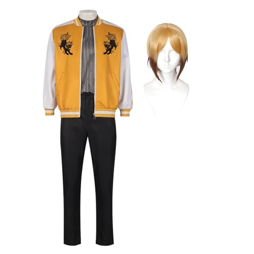 DEXSHUN Kota Cosplay Kostüm Anime Outfit Herren Uniform Hemd Jacke Hose, Halloween Party Kostüm mit Perücke, Karneval Party Fancy Dress, Maskerade von DEXSHUN