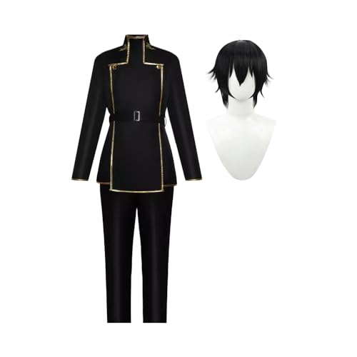 DEXSHUN Lelouch Cosplay Kostüm Lulu Herren Anime Uniformen mit Perücke Rollenspiel für Halloween Karneval Party Verkleidung DEXSHUN Lelouch Cosplay Kostüm Lulu Herren Anime Uniformen mit Perücke Rollenspiel für Halloween Karneval Party Verkleidung von DEXSHUN