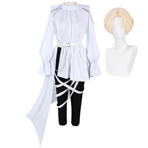 DEXSHUN Luka Cosplay Kostüm Herren Anime Uniform Full Set, Halloween Party Kostüm mit Perücke, Karneval Party Fancy Dress, Maskerade von DEXSHUN