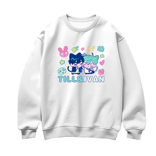 DEXSHUN Luka Sweatshirt Anime Mizi Pullover Cosplay Kostüme 2D Digital Hoodie Unisex Rundhals Casual Sweatshirt Oberteile Tops von DEXSHUN