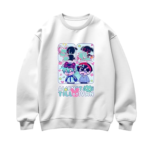 DEXSHUN Luka Sweatshirt Anime Mizi Pullover Cosplay Kostüme 2D Digital Hoodie Unisex Rundhals Casual Sweatshirt Oberteile Tops von DEXSHUN