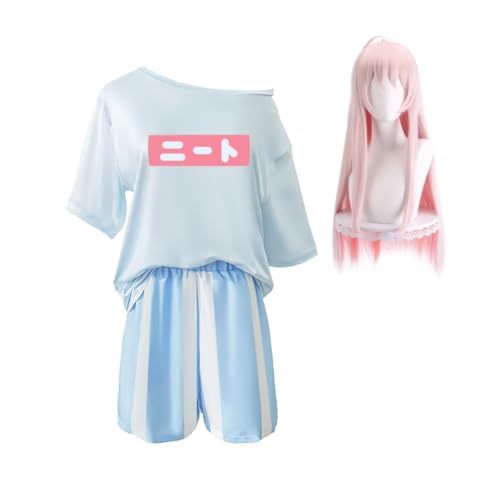 DEXSHUN Mahiro Oyama Cosplay Anime Kostüm T-Shirt Shorts Hausbekleidung Halloween Karneval Party DEXSHUN Mahiro Oyama Cosplay Anime Kostüm T-Shirt Shorts Hausbekleidung Halloween Karneval Party von DEXSHUN