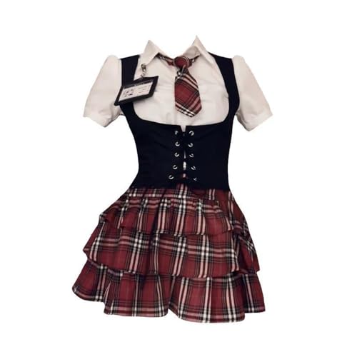 DEXSHUN Misa Amane Cosplay Kostüm Japanisches Anime Kleid Damne Uniformen Set Halloween Karneval Party Kostüm DEXSHUN Misa Amane Cosplay Kostüm Japanisches Anime Kleid Damne Uniformen Set Halloween Karneval Party Kostüm von DEXSHUN