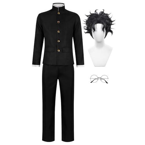 DEXSHUN Okarun Cosplay Kostüm Anime Charaktere Okarun Uniform Full Set Japanische Anime Uniform Outfit für Halloween Party von DEXSHUN