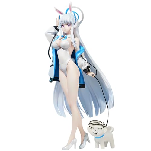 DEXSHUN UshioNoa Figure Weißes Bunny Girl Figure Anime Illustration Charakter Figure Stehende Statue Niedliche Girl Skulptur PVC Modell Ornamente Geschenke für Anime Fans 25cm von DEXSHUN