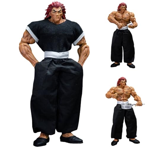 Hanma Yujiro Figur Anime Actionfigur mit Austauschbarem Zubehör PVC Anime Modell Statue Desktop Dekoration Ornamente Geschenk 19cm Hanma Yujiro Figur Anime Actionfigur mit Austauschbarem Zubehör PVC Anime Modell Statue Desktop Dekoration Ornamente Geschenk 19cm von DEXSHUN