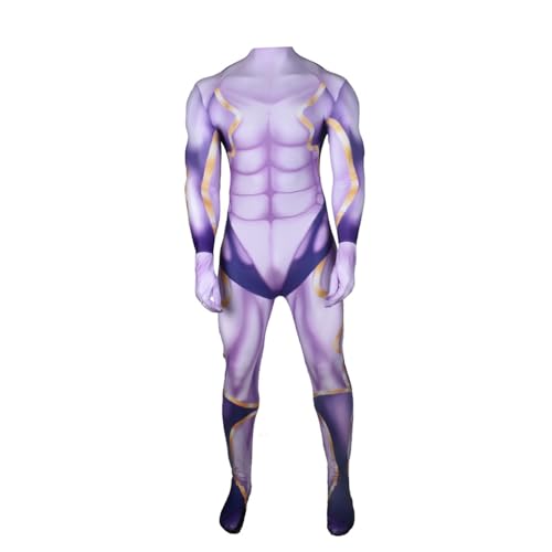 Star Platinum Cosplay Kostüm Anime Star Platinum Jumpsuit Outfits Anzüge Komplettes Set Halloween Party Kostüm Dress Up Uniform Halloween Karneval Party Verkleidung von DEXSHUN