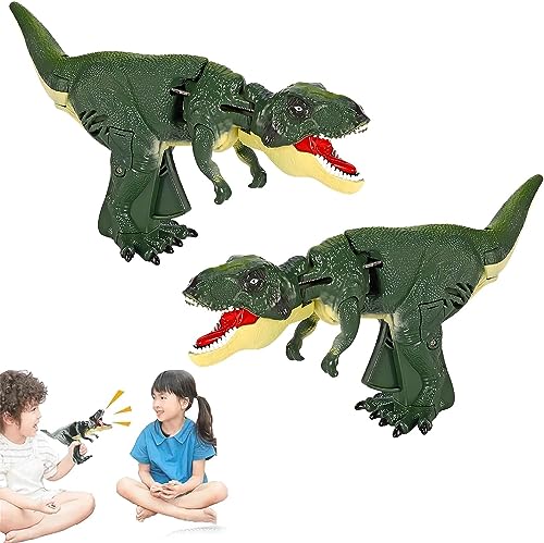 DEYROS BiteFury The T-REX Fun Toys, Fun Dinosaur Toy, Funny Nodding BiteFury The T-REX Toy, Lustiges Dinosaurierspielzeug, Interaktives Dinosaurier-Greifspielzeug (2 PCS) von DEYROS