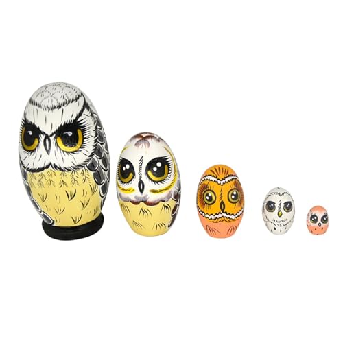 Nesting Doll Owl Nesting Eggs Ornament Easter Nesting Doll Decor Funny Gift von DEYROS