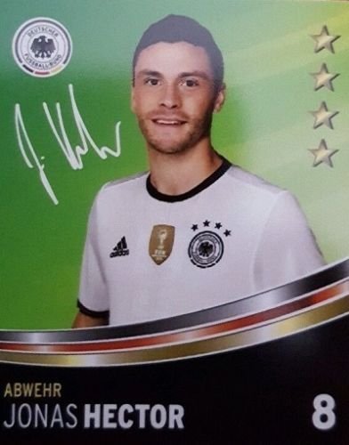 Rewe DFB Sammelkarten EM 2016 Auswahl aus allen 36 und Sammelalbum oder alles komplett (Nr 8 Jonas Hector) von DFB EM 2016