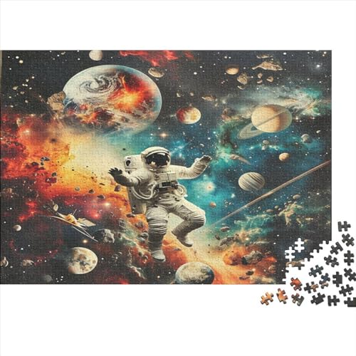 Astronaut Puzzlespiel 1000 Teile Puzzle Für Erwachsene Und Kinder Ab 14 Jahren, Puzzle-Motiv Erwachsenen Puzzlespiel Puzzel 1000pcs (75x50cm) von DFURNIOPE