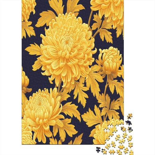 Chrysantheme 1000 Teile Puzzle, Puzzles Für Erwachsene, 1000 Teile Puzzlespiel Für Jugendliche & Erwachsene Puzzlespiel Puzzel 1000pcs (75x50cm) von DFURNIOPE