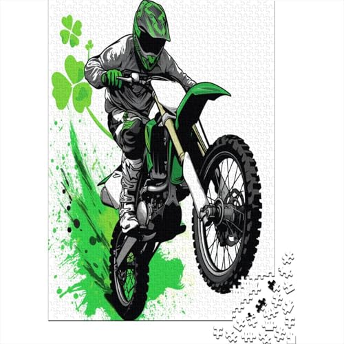 Dirt Bike Puzzle 1000 Teile,Puzzlespiel Für Erwachsene,Impossible Puzzle,Puzzle GesKükenlichkeitsspiel Für Die Ganze Familie, Geschenke Für Männer/Frauen Erwachsenen Puzzel 1000pcs (75x50cm) von DFURNIOPE