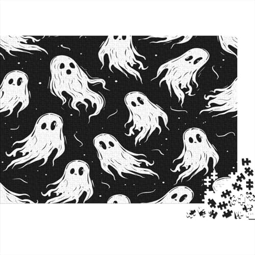 Halloween Geister und Monster Puzzlespiel 1000 Teile Puzzle Für Erwachsene Und Kinder Ab 14 Jahren, Puzzle-Motiv Erwachsenen Puzzlespiel Puzzel 1000pcs (75x50cm) von DFURNIOPE