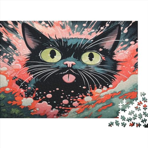 Kat Puzzle 1000 Teile Für Erwachsene Und Kinder Ab 14 Jahrenfür Stressabbauer Puzzlespiel Erwachsenen Puzzlespiel Puzzel 1000pcs (75x50cm) von DFURNIOPE