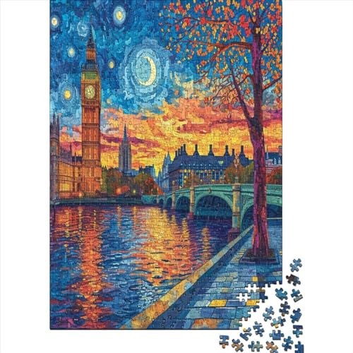 London Turm Bridge Puzzlespiel 1000 Teile, Puzzle Erwachsene 1000 Teile, Impossible Puzzle GesKükenlichkeitsspiel Für Die Ganze Familie, Puzzle Erwachsene 1000 Teile Puzzel 1000pcs (75x50cm) von DFURNIOPE