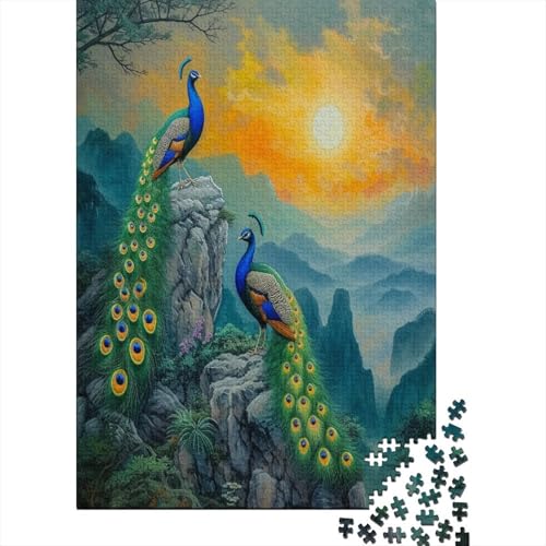 PeaSchwanz 1000 Teile Puzzle, Puzzles Für Erwachsene, 1000 Teile Puzzlespiel Für Jugendliche & Erwachsene Puzzlespiel Puzzel 1000pcs (75x50cm) von DFURNIOPE