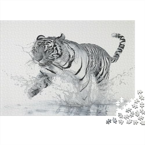 Tiger 1000 Stück Puzzle Für 1000 Stück Puzzle Für -Crazy Süßigkeiten-1000 Stück Puzzle Große Puzzles Kinder Lernspiel Spielzeug Geschenk Für Die Wanddekoration Puzzel 1000pcs (75x50cm) von DFURNIOPE