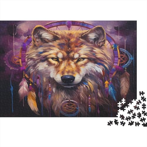 Wolf Puzzle 1000 Teile Für Erwachsene Und Kinder Ab 14 Jahren Für Stressabbauer Puzzel 1000pcs (75x50cm) von DFURNIOPE