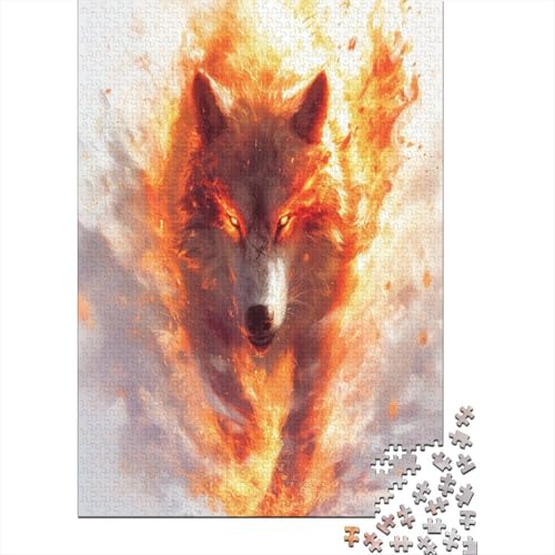 Wolf Puzzle 1000 Teile Puzzle Für Erwachsene Und Kinder Ab 14 Jahren Puzzel 1000pcs (75x50cm) von DFURNIOPE