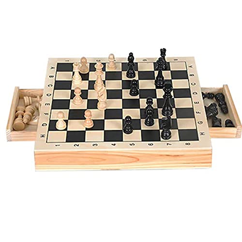 International Chess Wood Boxed Drawer Chess Set 30306 Cminternational Chess Pieces von DGFGNHGJNHWTKJM