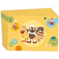 Unser Sandmännchen Platzsets, 8er Pack, 38cm x 27cm von DH-Konzept Gmbh