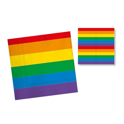 DH-Konzept Servietten Regenbogen-Pride 20er Pack von DH-Konzept