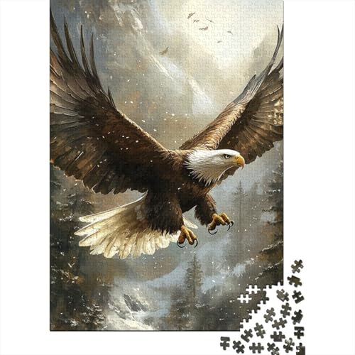 Adler 1000 Stück Puzzles Für Erwachsene Stress Abbauen Familien-Puzzlespiel 1000-teiliges Puzzle Lernspiel Spielzeug Geschenk Puzzel 1000pcs (75x50cm) von DHBANEIOK