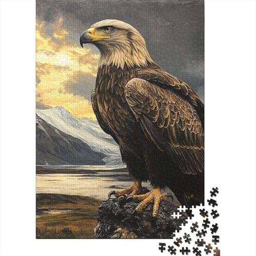 Adler 1000 Stück Puzzles Für Erwachsene Stress Abbauen Familien-Puzzlespiel Mit Poster in 1000- Puzzle Lernspiel Spielzeug Geschenk Puzzel 1000pcs (75x50cm) von DHBANEIOK