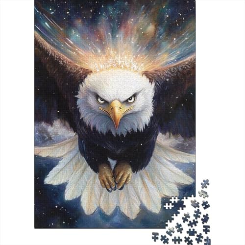 Adler Puzzle 1000 Teile,Puzzle Für Erwachsene, Impossible Puzzle,Puzzle Farbenfrohes Legespiel,Geschicklichkeitsspiel Für Die Ganze Familie Puzzel 1000pcs (75x50cm) von DHBANEIOK