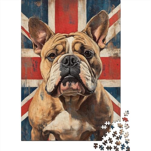 Bulldog 1000 Stück Puzzles Für Erwachsene Stress Abbauen Familien-Puzzlespiel 1000-teiliges Puzzle Lernspiel Spielzeug Geschenk Puzzel 1000pcs (75x50cm) von DHBANEIOK