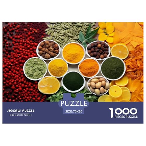 Bunte Gewürze Puzzle 1000 Teile Schwer Puzzle Spielzeug Pädagogisches Spiel Impossible Herausforderungsspielzeug Für Erwachsene Kinder 70x50cm/1000pcs Bunte Gewürze Puzzle 1000 Teile Schwer Puzzle Spielzeug Pädagogisches Spiel Impossible Herausforderungsspielzeug Für Erwachsene Kinder 70x50cm/1000pcs von DHBANEIOK