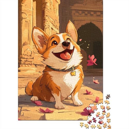 Corgi 1000 Stück Puzzles Für Erwachsene Stress Abbauen Familien-Puzzlespiel 1000-teiliges Puzzle Lernspiel Spielzeug Geschenk Puzzel 1000pcs (75x50cm) von DHBANEIOK