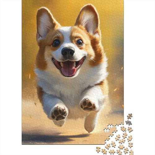 Corgi 1000 Stück Puzzles Für Erwachsene Stress Abbauen Familien-Puzzlespiel Mit Poster in 1000- Puzzle Lernspiel Spielzeug Geschenk Puzzel 1000pcs (75x50cm) von DHBANEIOK