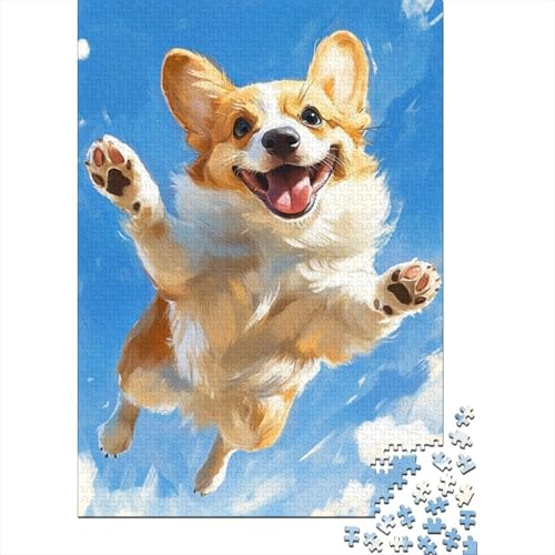 Corgi Puzzle 1000 Teile,Puzzle Für Erwachsene, Impossible Puzzle, Geschicklichkeitsspiel Für Die Ganze Familie,Puzzle Legespiel- Erwachsenenpuzzle Puzzel 1000pcs (75x50cm) von DHBANEIOK