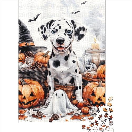 Dalmatian 1000 Stück Puzzles Für Erwachsene Stress Abbauen Familien-Puzzlespiel 1000-teiliges Puzzle Lernspiel Spielzeug Geschenk Puzzel 1000pcs (75x50cm) von DHBANEIOK