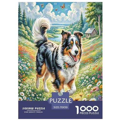 Der Border Collie Puzzle 1000 Teile Schwer Puzzle Spielzeug Pädagogisches Spiel Impossible Herausforderung Spielzeug Für Erwachsene Und Kinder Ab 14 Jahren 70x50cm/1000pcs Der Border Collie Puzzle 1000 Teile Schwer Puzzle Spielzeug Pädagogisches Spiel Impossible Herausforderung Spielzeug Für Erwachsene Und Kinder Ab 14 Jahren 70x50cm/1000pcs von DHBANEIOK