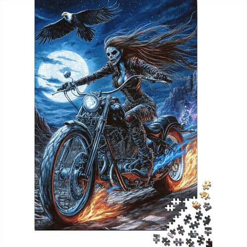 Dirt Bike 1000 Teile, Impossible Puzzle,Geschicklichkeitsspiel Für Die Ganze Familie, Erwachsenenpuzzle Puzzel 1000pcs (75x50cm) von DHBANEIOK